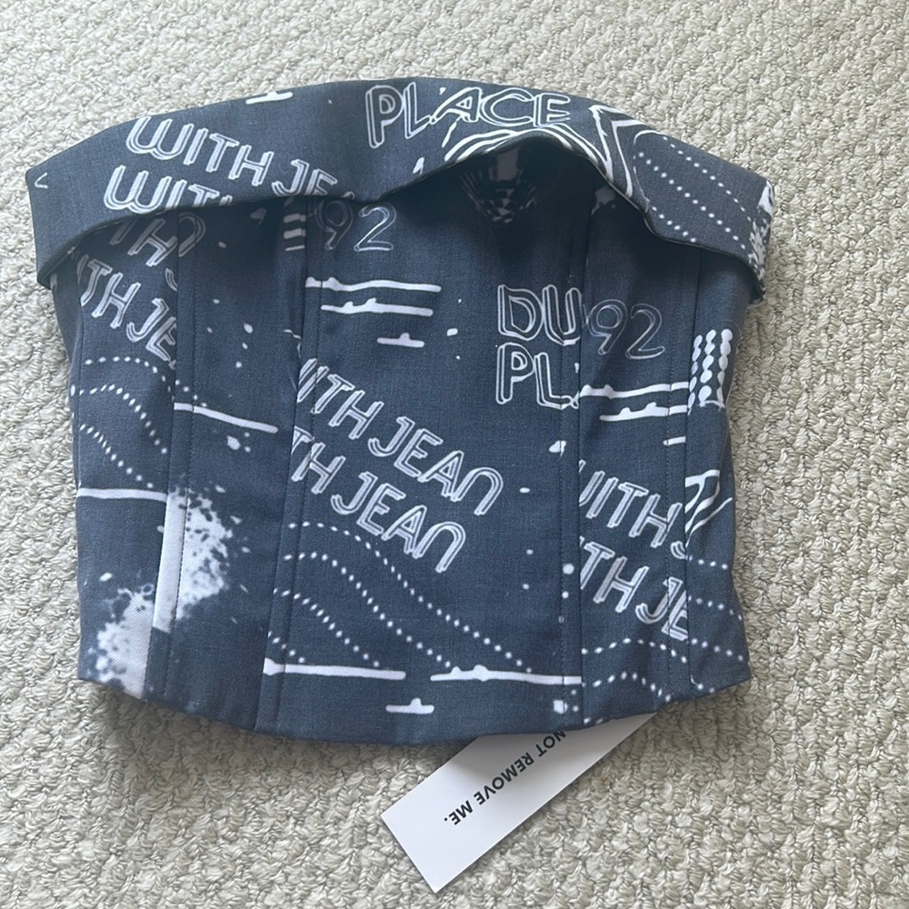 With Jean corset top! Brand new with tags